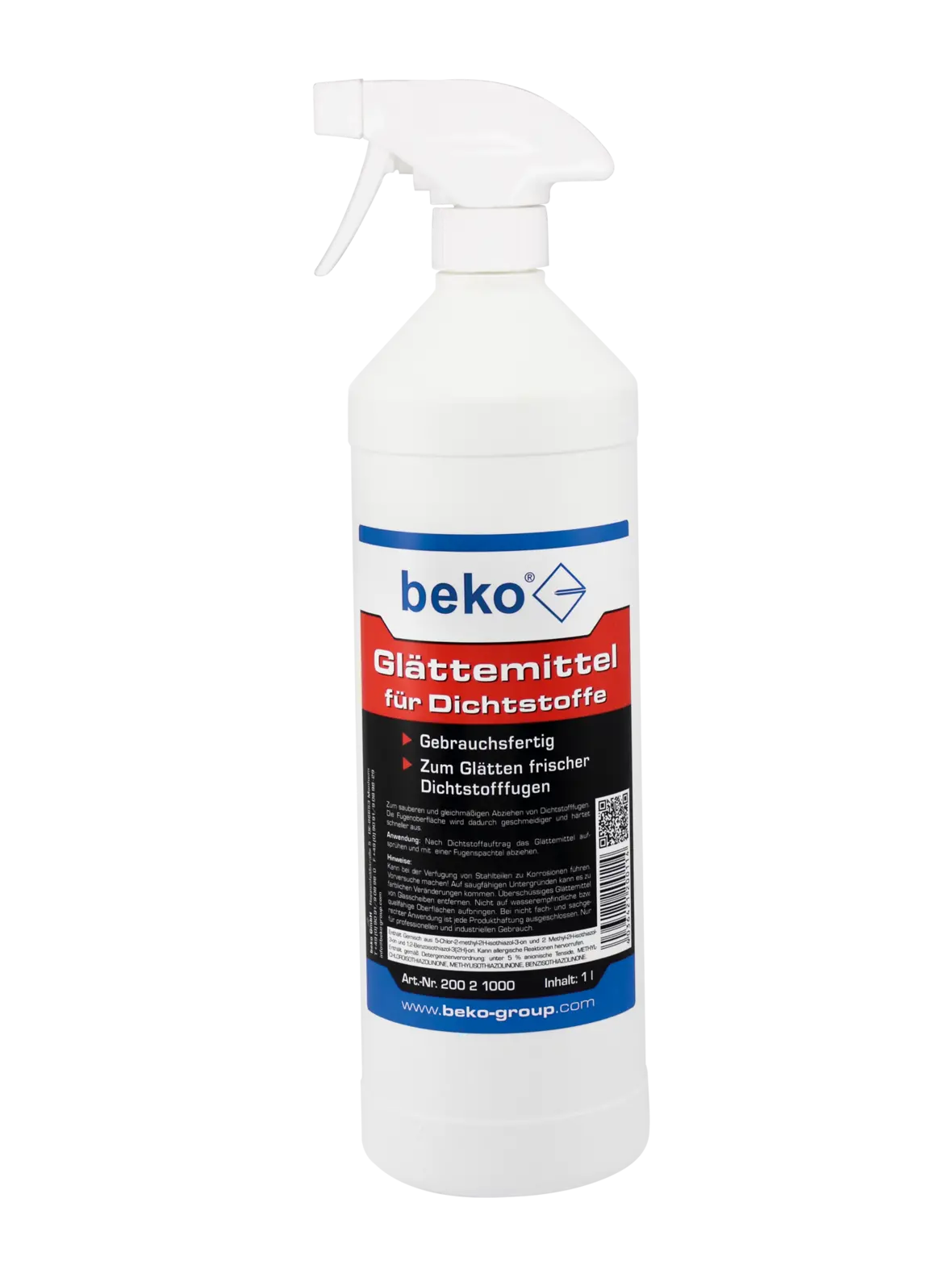 Beko Glättemittel für Dichtstoffe Flasche inkl. Sprühkopf