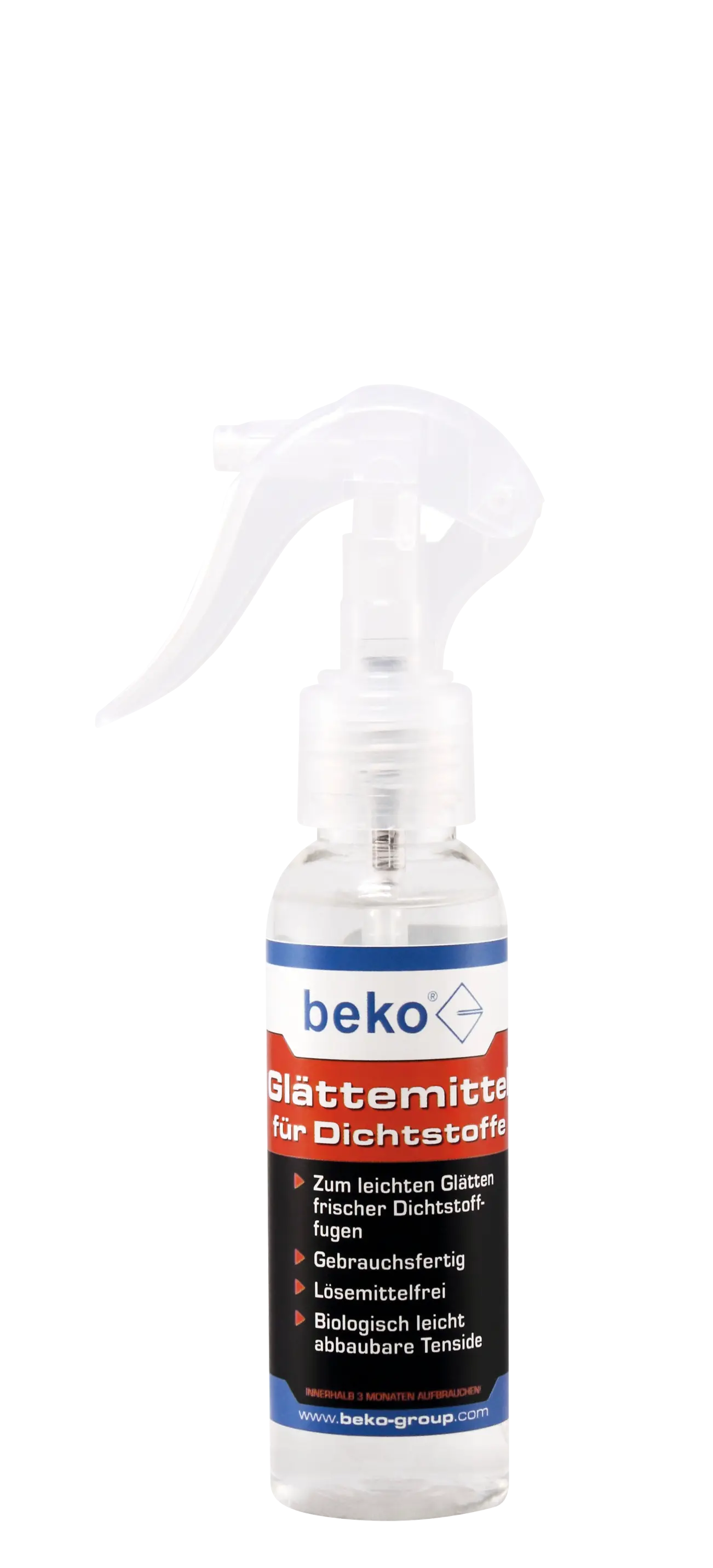 Beko Glättemittel für Dichtstoffe Flasche inkl. Sprühkopf