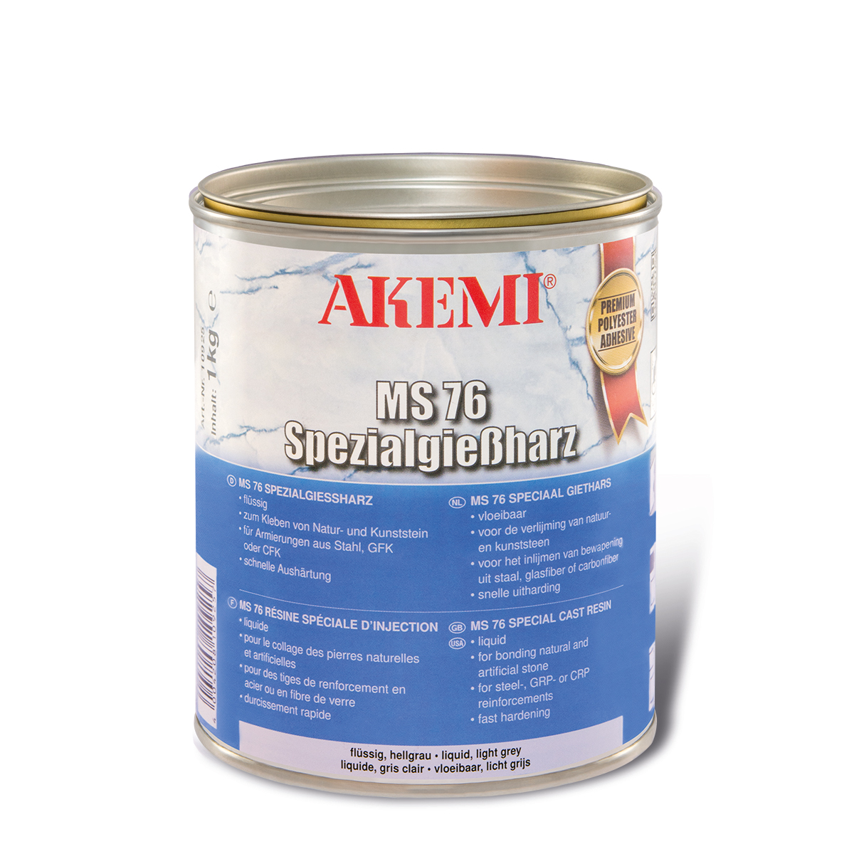 Akemi MS76 Flüssig - Spezialgießharz 1kg 10925