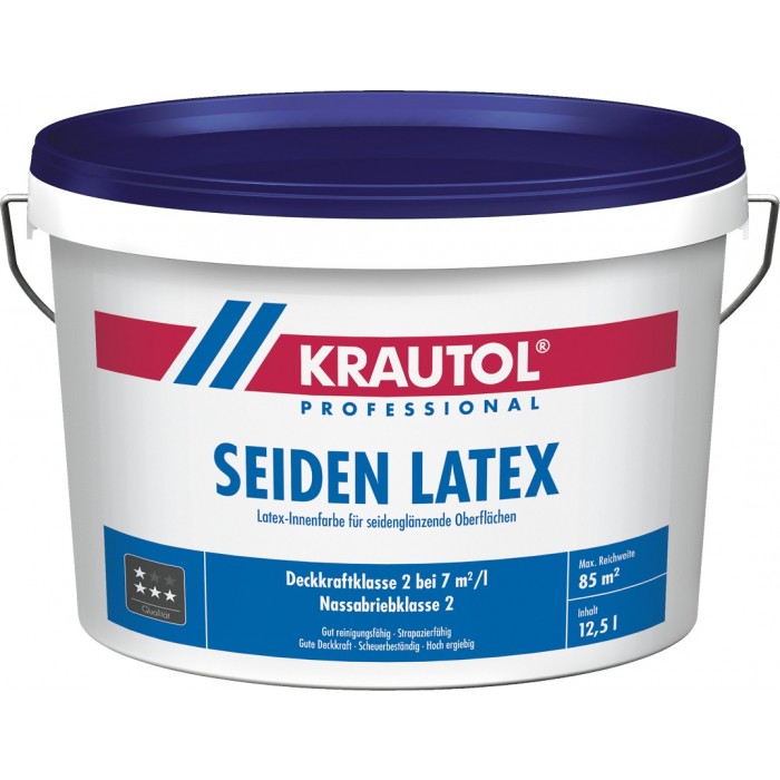 KRAUTOL SEIDEN LATEX weiß - Latex-Innenfarbe für seidenglänzende Oberflächen