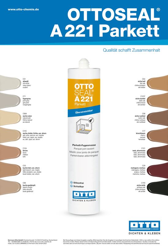 OTTOSEAL A221 Parkett - Die Parkett-Fugenmasse